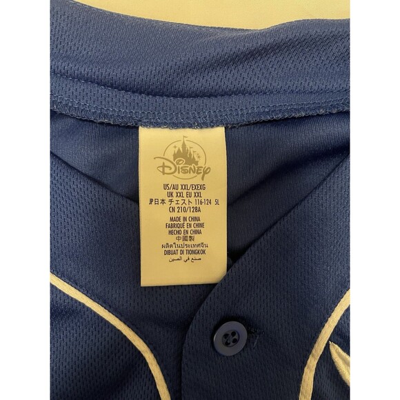Disneyland Baseball Jersey For Men D55 Size XXL Dodger Blue Authentic - Picture 7 of 8